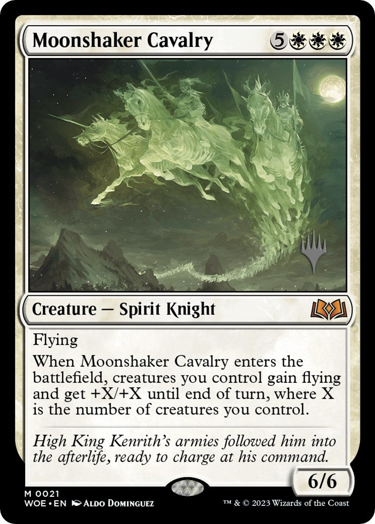 Moonshaker Cavalry (Promo Pack) [Wilds of Eldraine Promos] | D20 Games