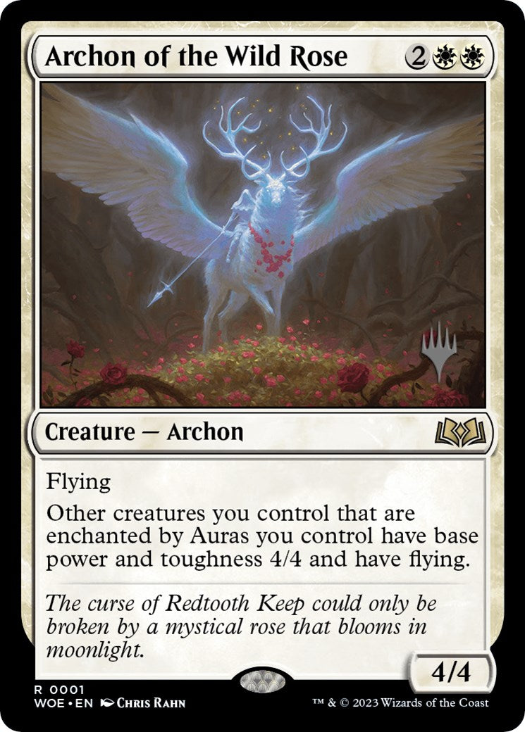 Archon of the Wild Rose (Promo Pack) [Wilds of Eldraine Promos] | D20 Games