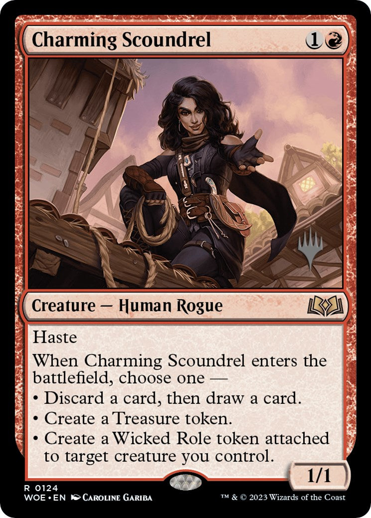 Charming Scoundrel (Promo Pack) [Wilds of Eldraine Promos] | D20 Games