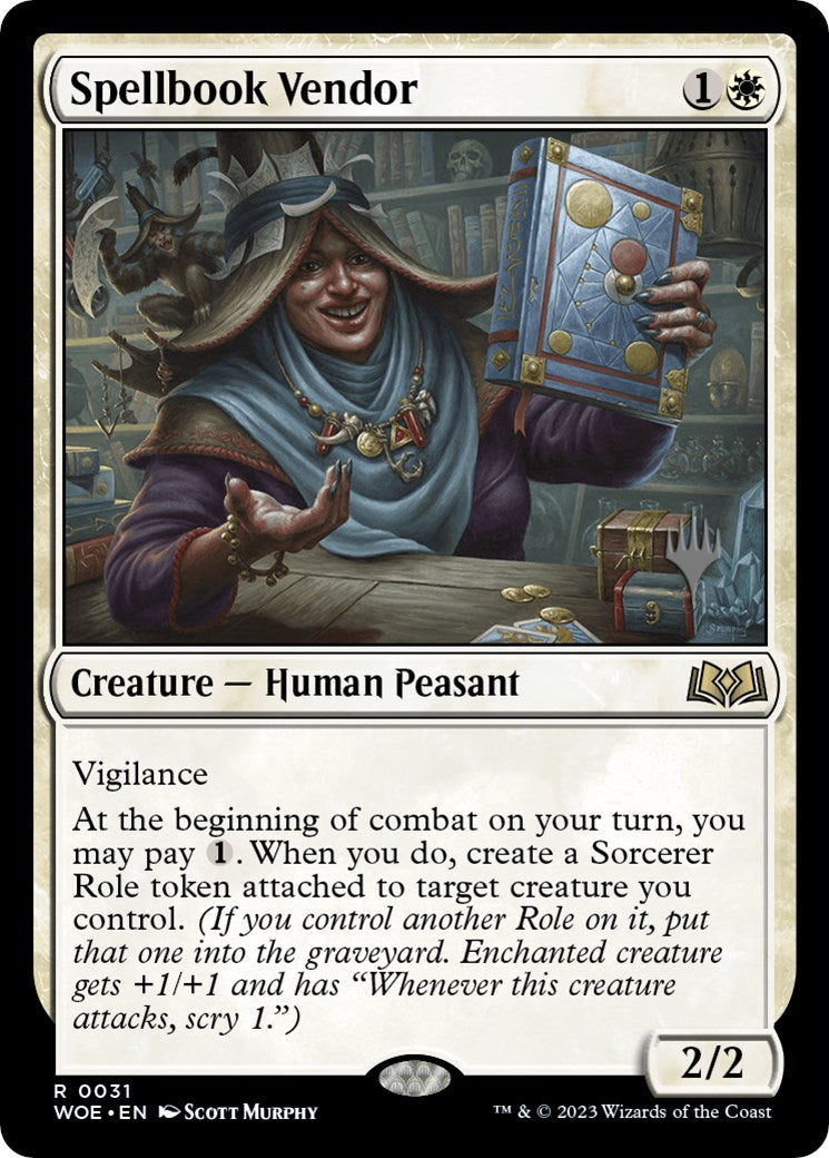 Spellbook Vendor (Promo Pack) [Wilds of Eldraine Promos] | D20 Games