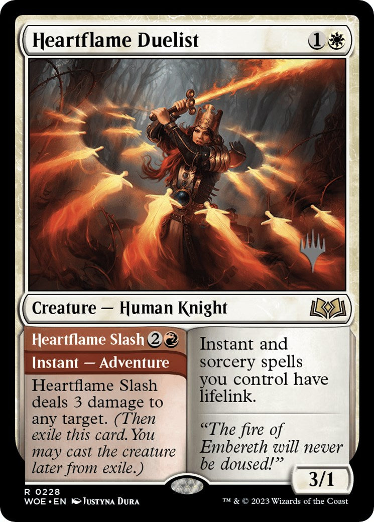 Heartflame Duelist // Heatflame Duelist (Promo Pack) [Wilds of Eldraine Promos] | D20 Games