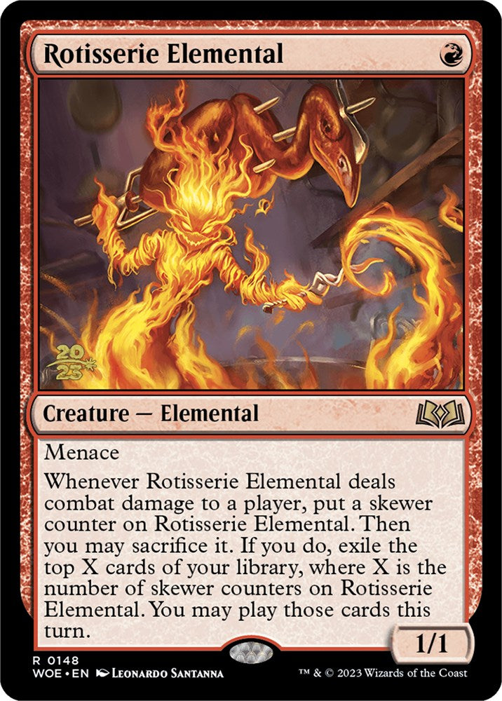 Rotisserie Elemental [Wilds of Eldraine Prerelease Promos] | D20 Games