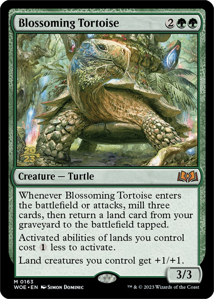 Blossoming Tortoise [Wilds of Eldraine Prerelease Promos] | D20 Games