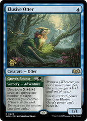 Elusive Otter // Grove's Bounty [Wilds of Eldraine Prerelease Promos] | D20 Games