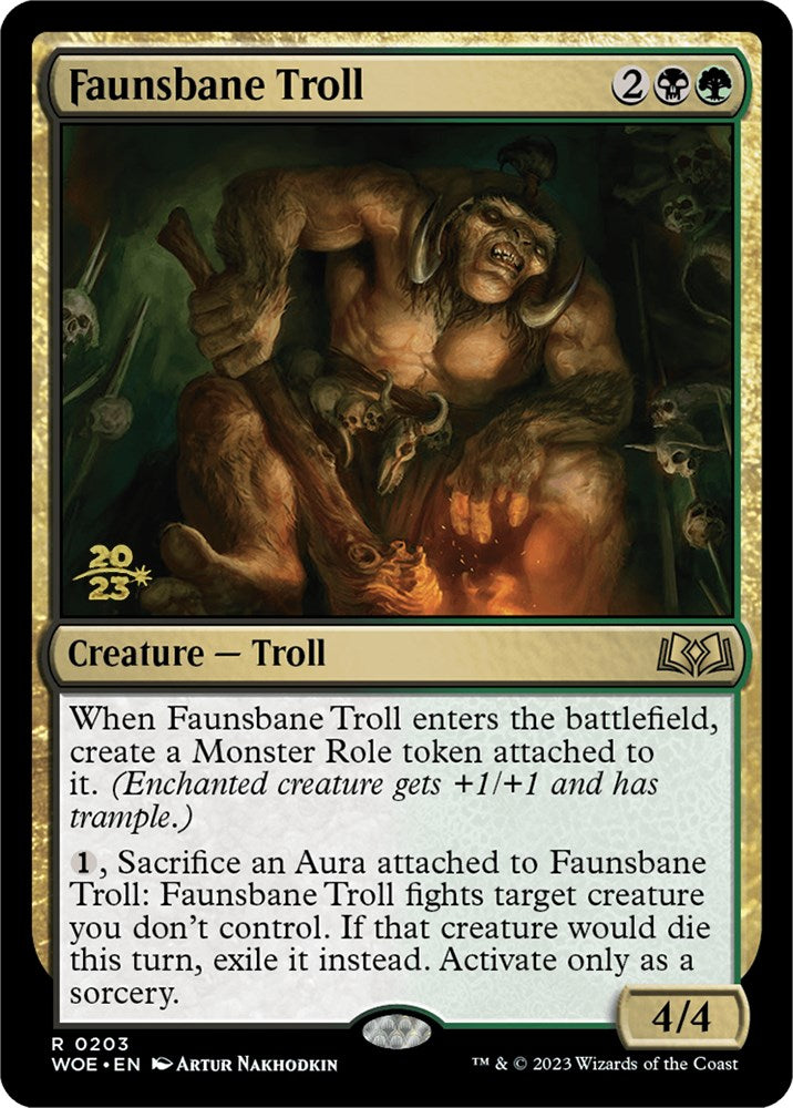 Faunsbane Troll [Wilds of Eldraine Prerelease Promos] | D20 Games