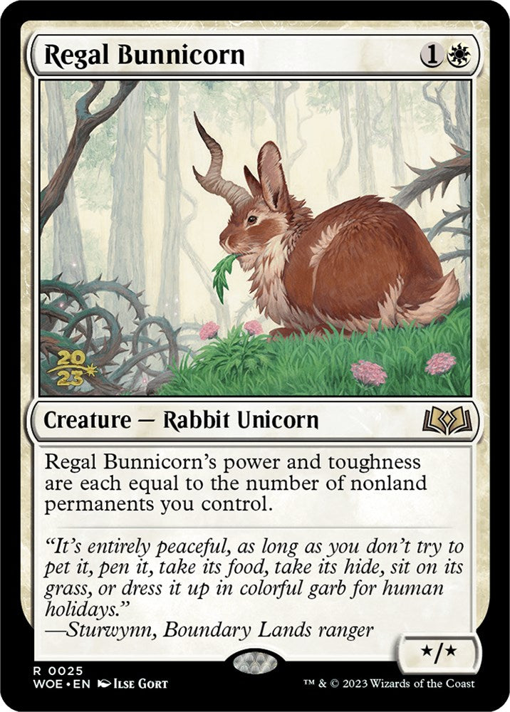 Regal Bunnicorn [Wilds of Eldraine Prerelease Promos] | D20 Games