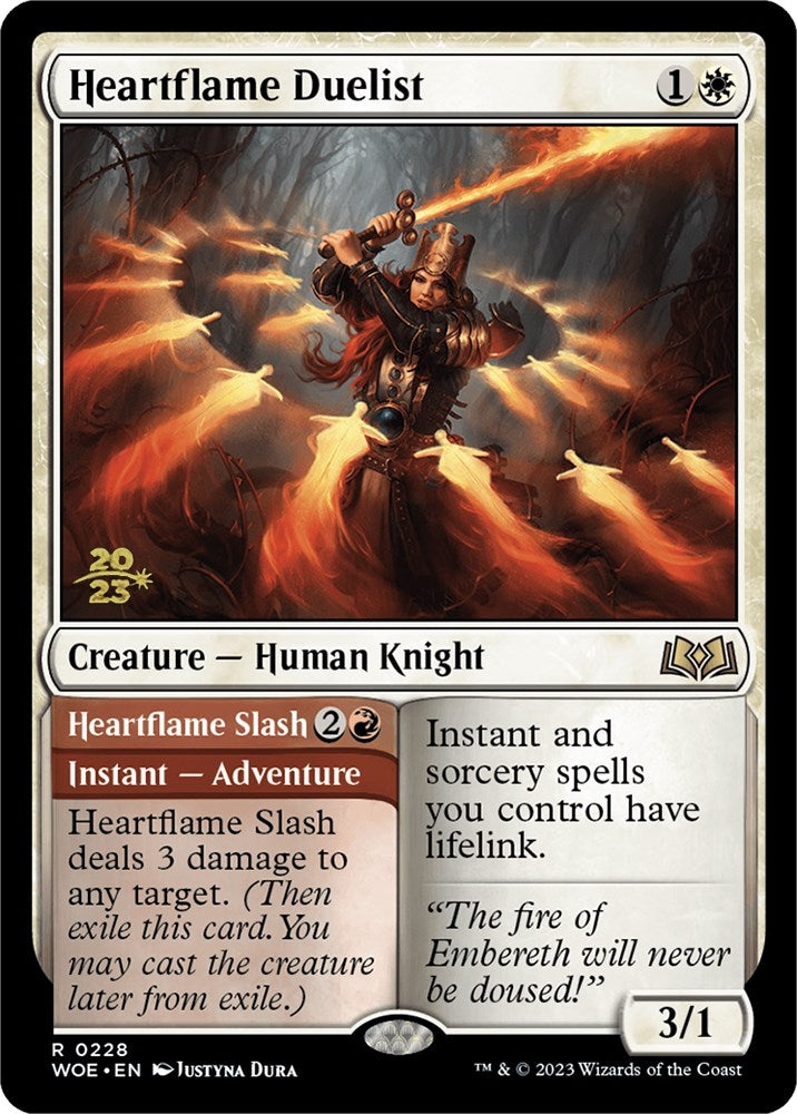 Heartflame Duelist // Heatflame Duelist (Promo Pack) [Wilds of Eldraine Promos] | D20 Games