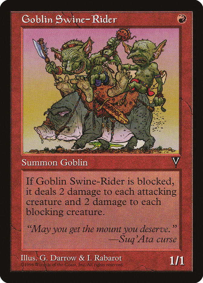 Goblin Swine-Rider [Visions] | D20 Games