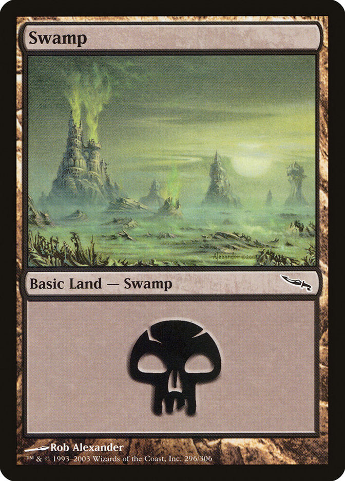 Swamp (296) [Mirrodin] | D20 Games