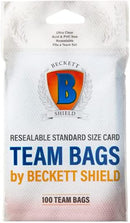 Resealable Standard Size Card Team Bags by Beckett Shield