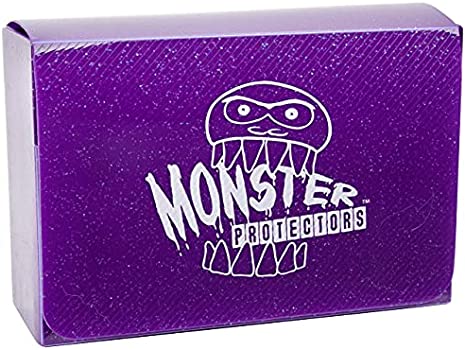 Monster Protectors Deck Box - Glitter Double Purple | D20 Games