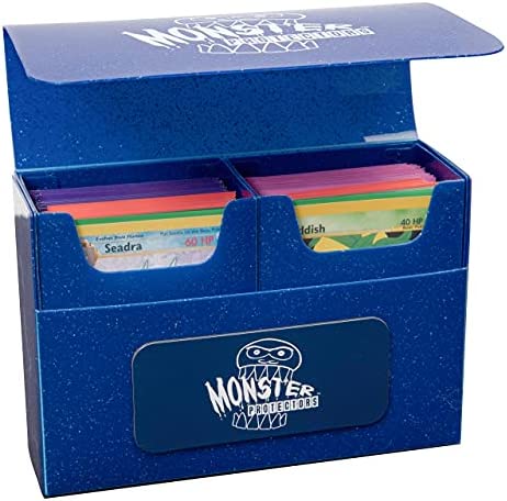 Monster Protectors Deck Box - Glitter Double Blue | D20 Games