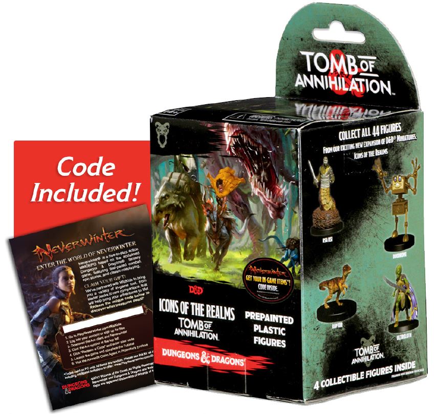 Dungeons & Dragons Fantasy Miniatures: Icons of the Realms Set 7 Tomb of Annihilation Booster Brick (8) | D20 Games
