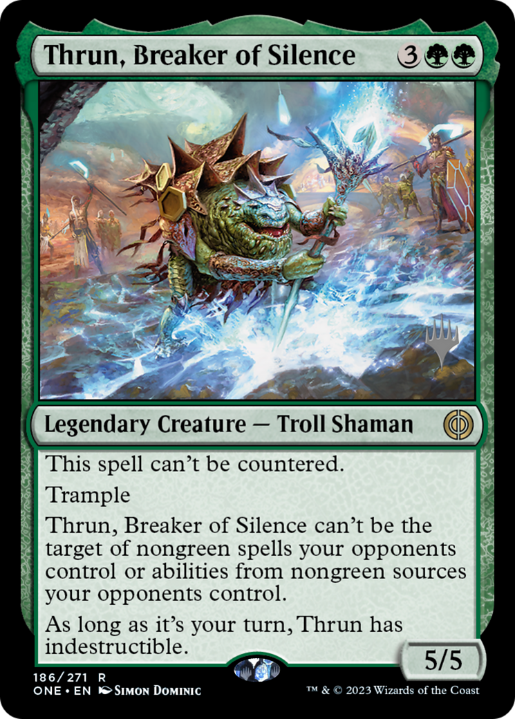 Thrun, Breaker of Silence (Promo Pack) [Phyrexia: All Will Be One Promos] | D20 Games