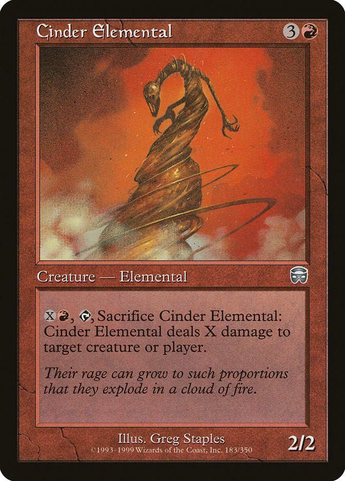 Cinder Elemental [Mercadian Masques] | D20 Games