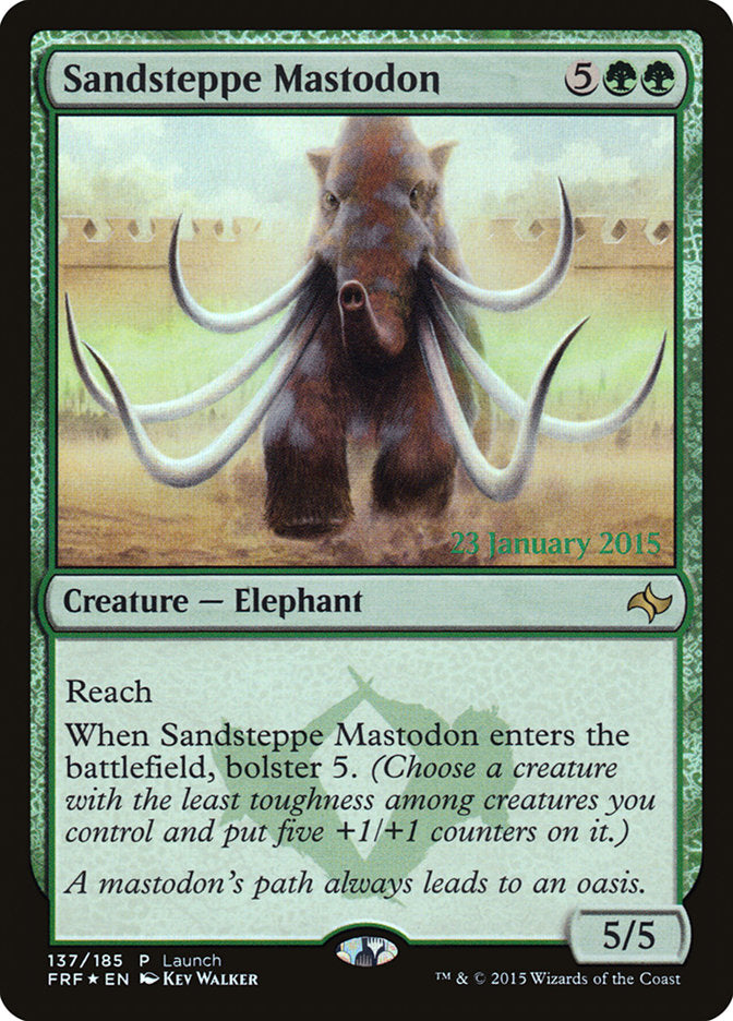 Sandsteppe Mastodon (Launch) [Fate Reforged Prerelease Promos] | D20 Games
