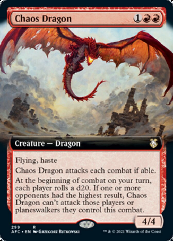 Chaos Dragon (Extended) [Dungeons & Dragons: Adventures in the Forgotten Realms Commander] | D20 Games