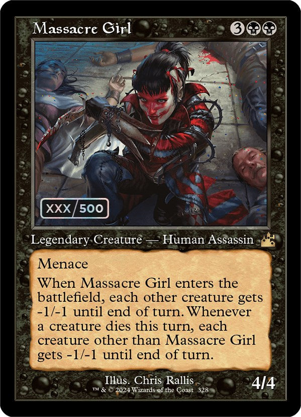 Massacre Girl (Retro) (Serialized) [Ravnica Remastered] | D20 Games