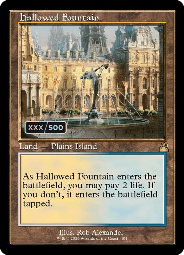 Hallowed Fountain (Retro) (Serialized) [Ravnica Remastered] | D20 Games