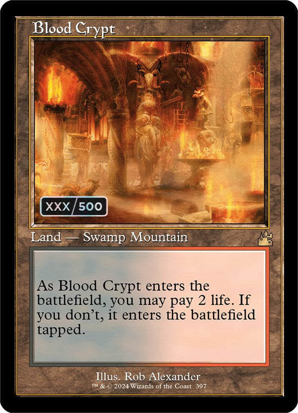 Blood Crypt (Retro) (Serialized) [Ravnica Remastered] | D20 Games