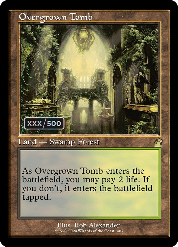 Overgrown Tomb (Retro) (Serialized) [Ravnica Remastered] | D20 Games