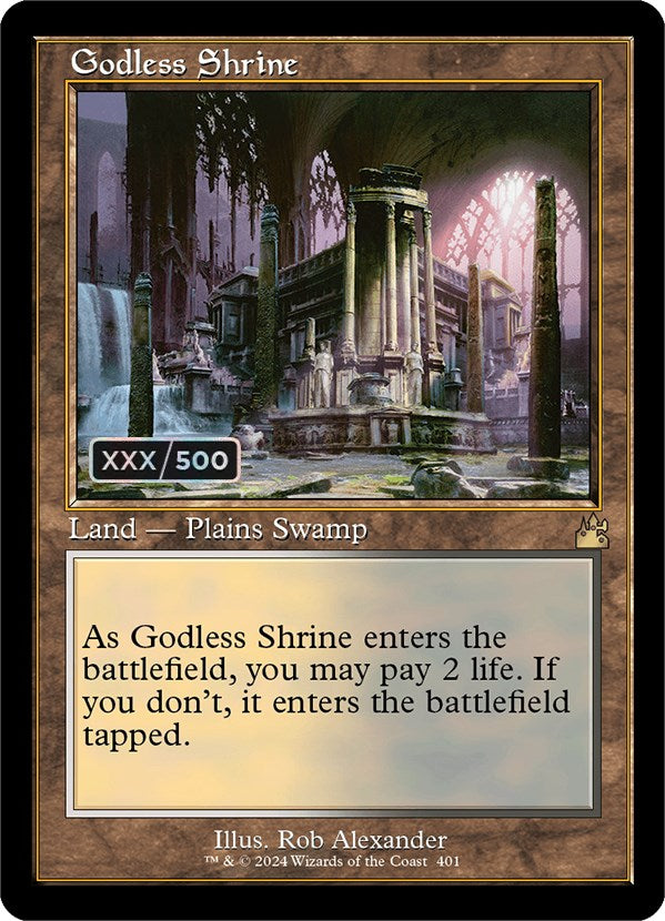 Godless Shrine (Retro) (Serialized) [Ravnica Remastered] | D20 Games
