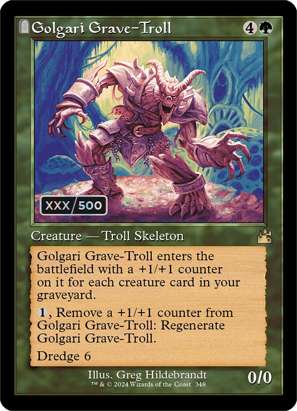 Golgari Grave-Troll (Retro) (Serialized) [Ravnica Remastered] | D20 Games