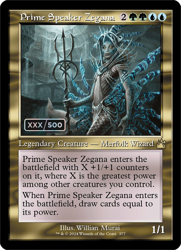 Prime Speaker Zegana (Retro) (Serialized) [Ravnica Remastered] | D20 Games