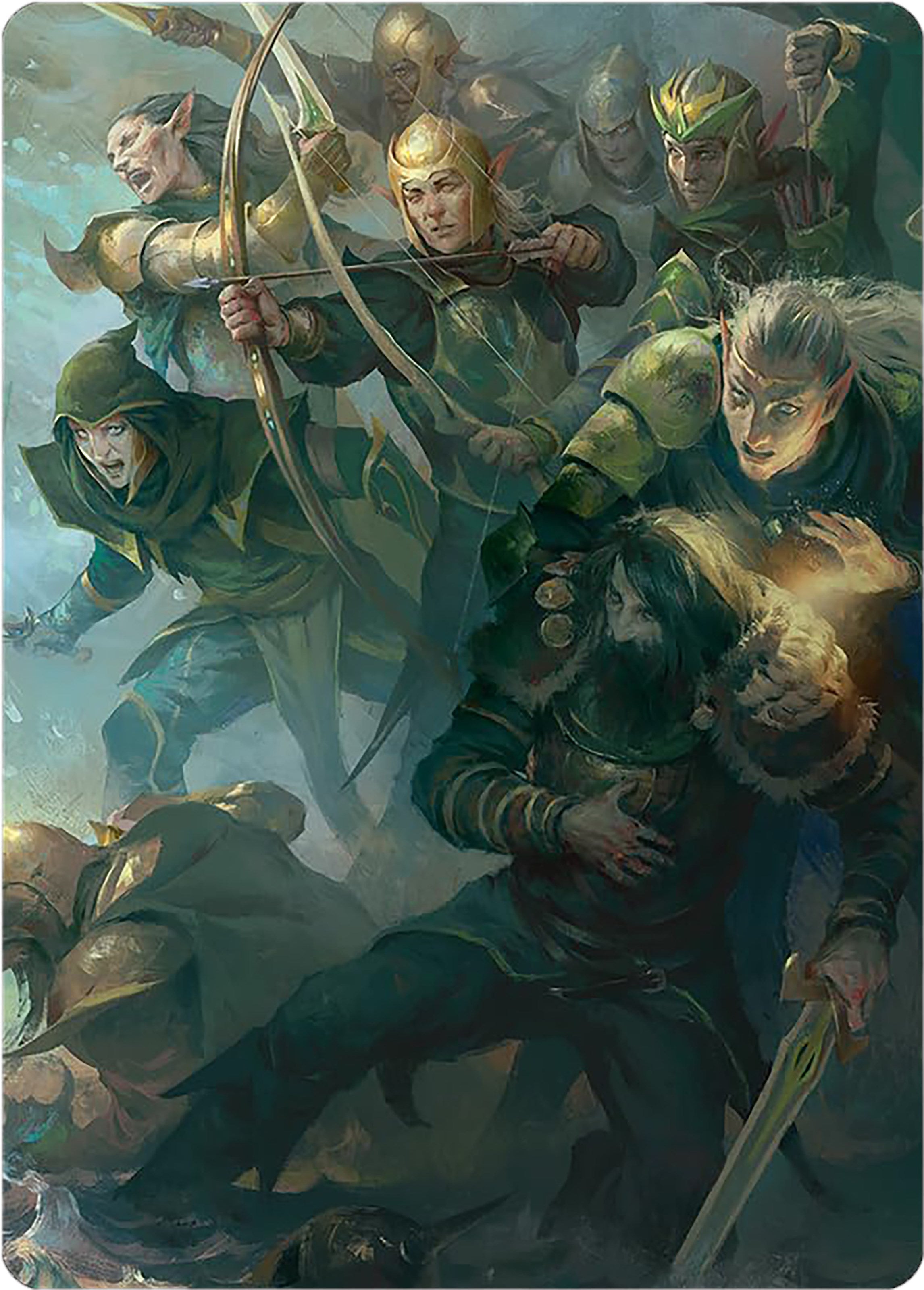 Galadhrim Brigade Art Card [The Lord of the Rings: Tales of Middle-earth Art Series] | D20 Games