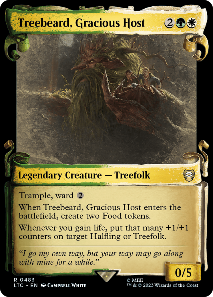 Treebeard, Gracious Host [The Lord of the Rings: Tales of Middle-Earth Commander Showcase Scrolls] | D20 Games