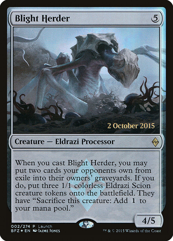 Blight Herder (Launch) [Battle for Zendikar Promos] | D20 Games