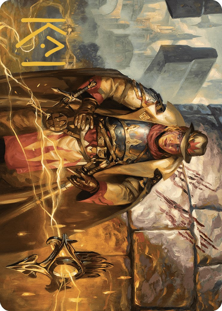 Tenth District Hero Art Card (Gold-Stamped Signature) [Murders at Karlov Manor Art Series] | D20 Games