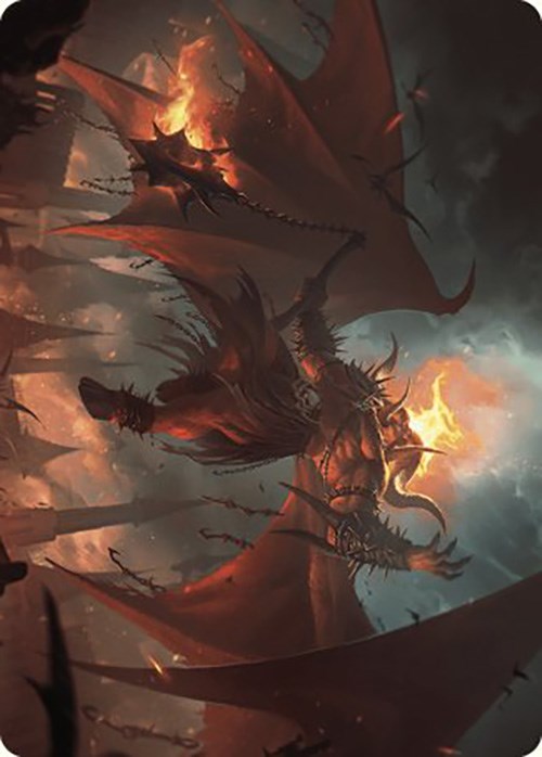 Rakdos, Patron of Chaos Art Card (22/49) [Murders at Karlov Manor Art Series] | D20 Games