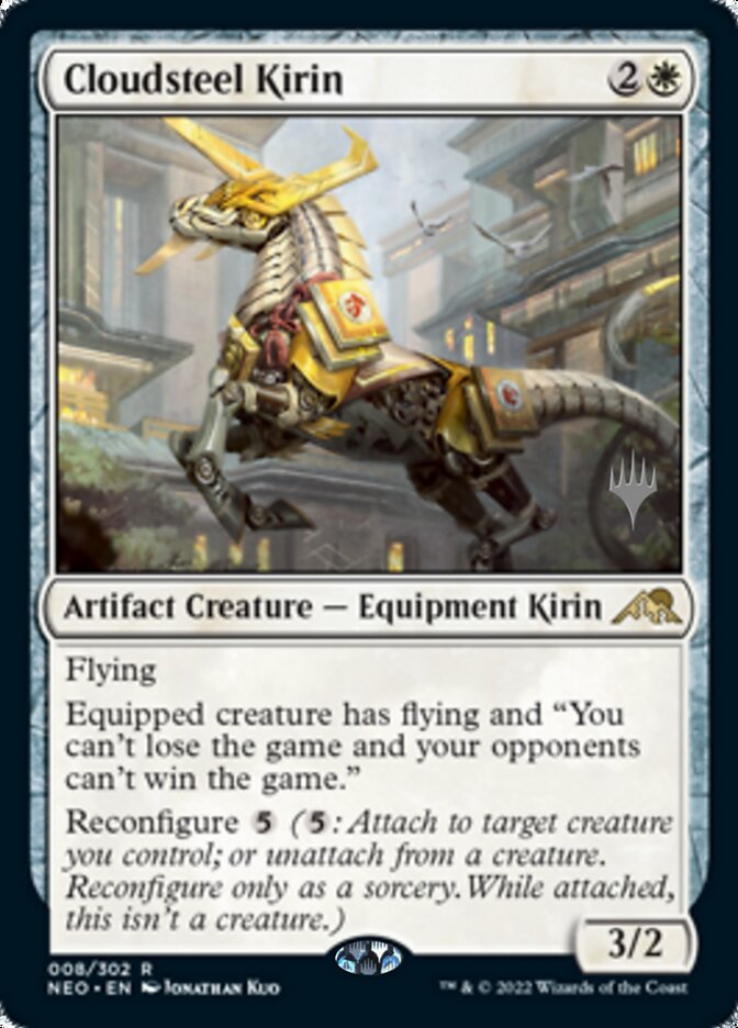 Cloudsteel Kirin (Promo Pack) [Kamigawa: Neon Dynasty Promos] | D20 Games