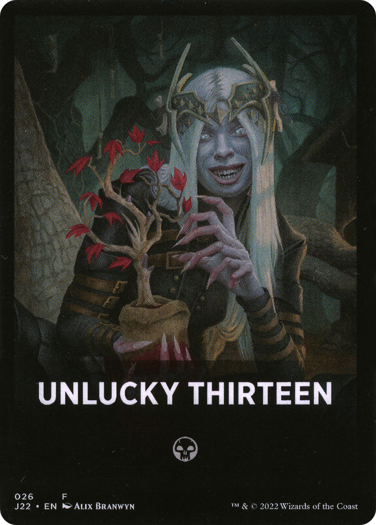 Unlucky Thirteen Theme Card [Jumpstart 2022 Front Cards] | D20 Games