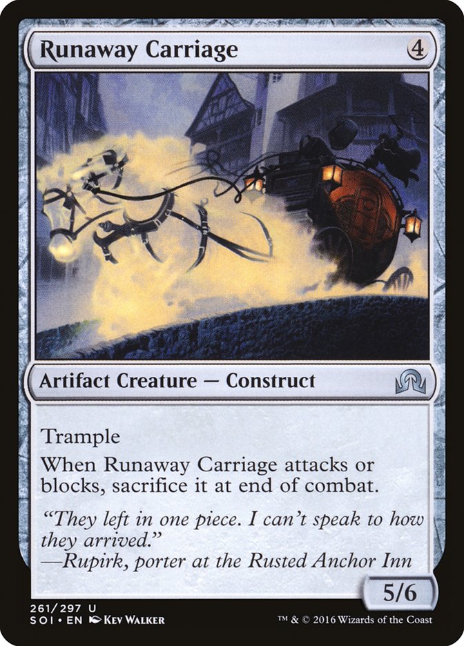 Runaway Carriage [Shadows over Innistrad] | D20 Games
