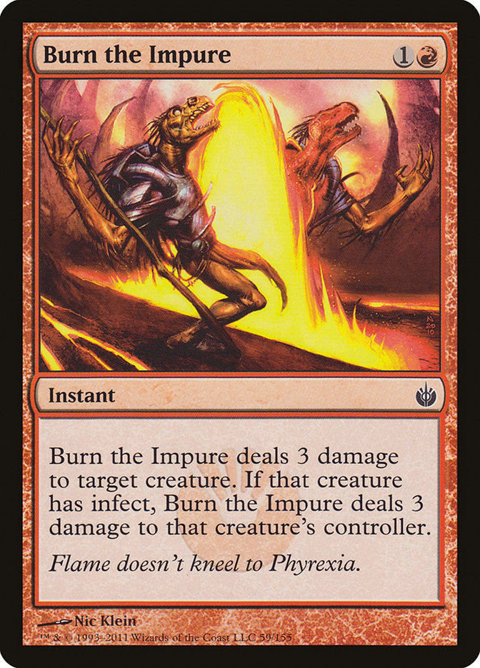 Burn the Impure [Mirrodin Besieged] | D20 Games