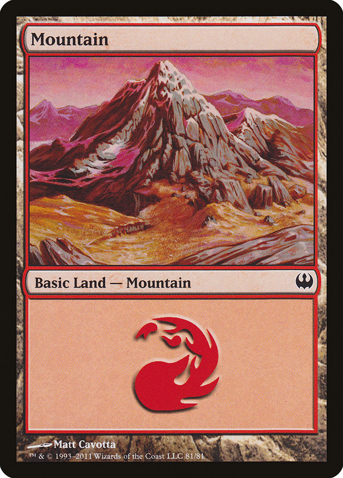 Mountain (81) [Duel Decks: Knights vs. Dragons] | D20 Games