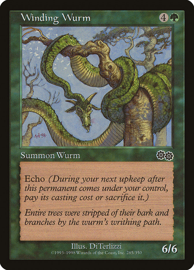 Winding Wurm [Urza's Saga] | D20 Games