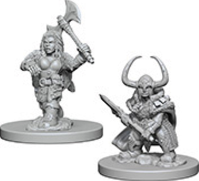 Dungeons & Dragons Nolzur`s Marvelous Unpainted Miniatures: W4 Dwarf Female Barbarian | D20 Games