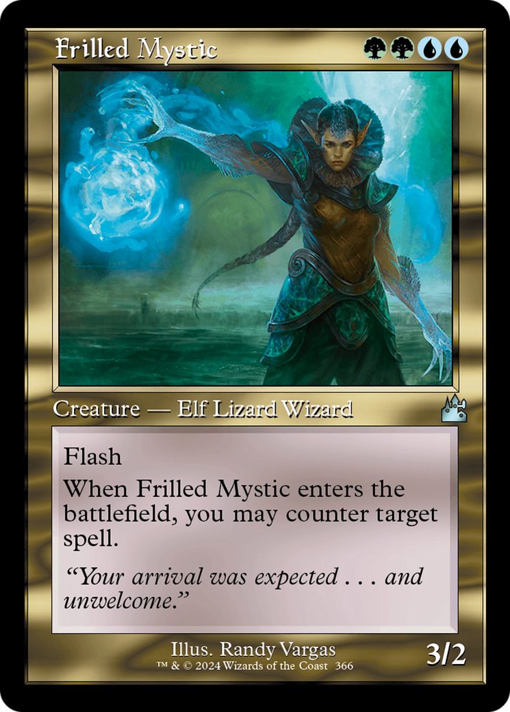 Frilled Mystic (Retro Frame) [Ravnica Remastered] | D20 Games