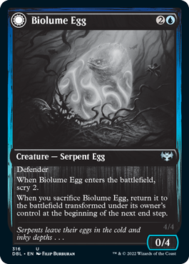 Biolume Egg // Biolume Serpent [Innistrad: Double Feature] | D20 Games