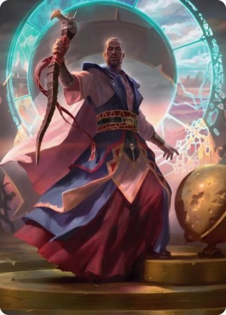 Teferi, Who Slows the Sunset Art Card [Innistrad: Midnight Hunt Art Series] | D20 Games