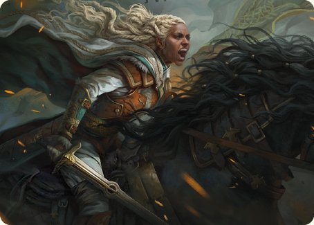 Eowyn, Fearless Knight Art Card [The Lord of the Rings: Tales of Middle-earth Art Series] | D20 Games