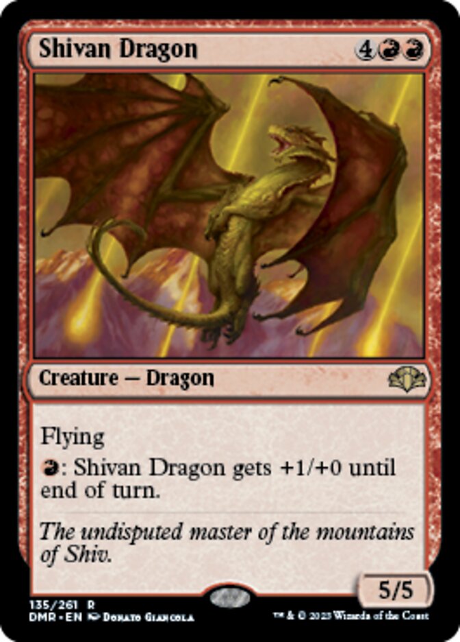 Shivan Dragon [Dominaria Remastered] | D20 Games