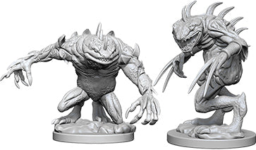 Dungeons & Dragons Nolzur`s Marvelous Unpainted Miniatures: W5 Grey Slaad & Death Slaad | D20 Games