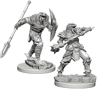 Dungeons & Dragons Nolzur`s Marvelous Unpainted Miniatures: W5 Dragonborn Male Fighter with Spear