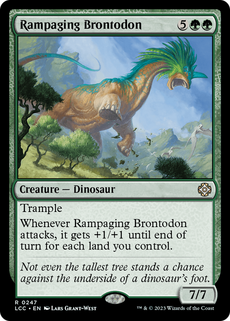 Rampaging Brontodon [The Lost Caverns of Ixalan Commander] | D20 Games