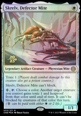 Skrelv, Defector Mite [Phyrexia: All Will Be One Prerelease Promos] | D20 Games