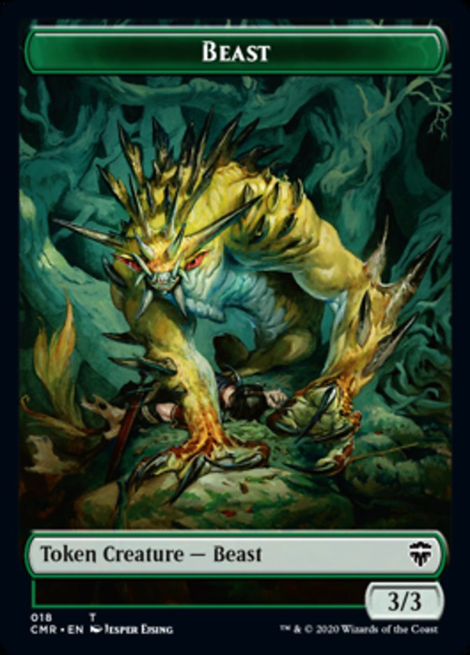 Beast (18) // Beast Token (19) [Commander Legends Tokens] | D20 Games